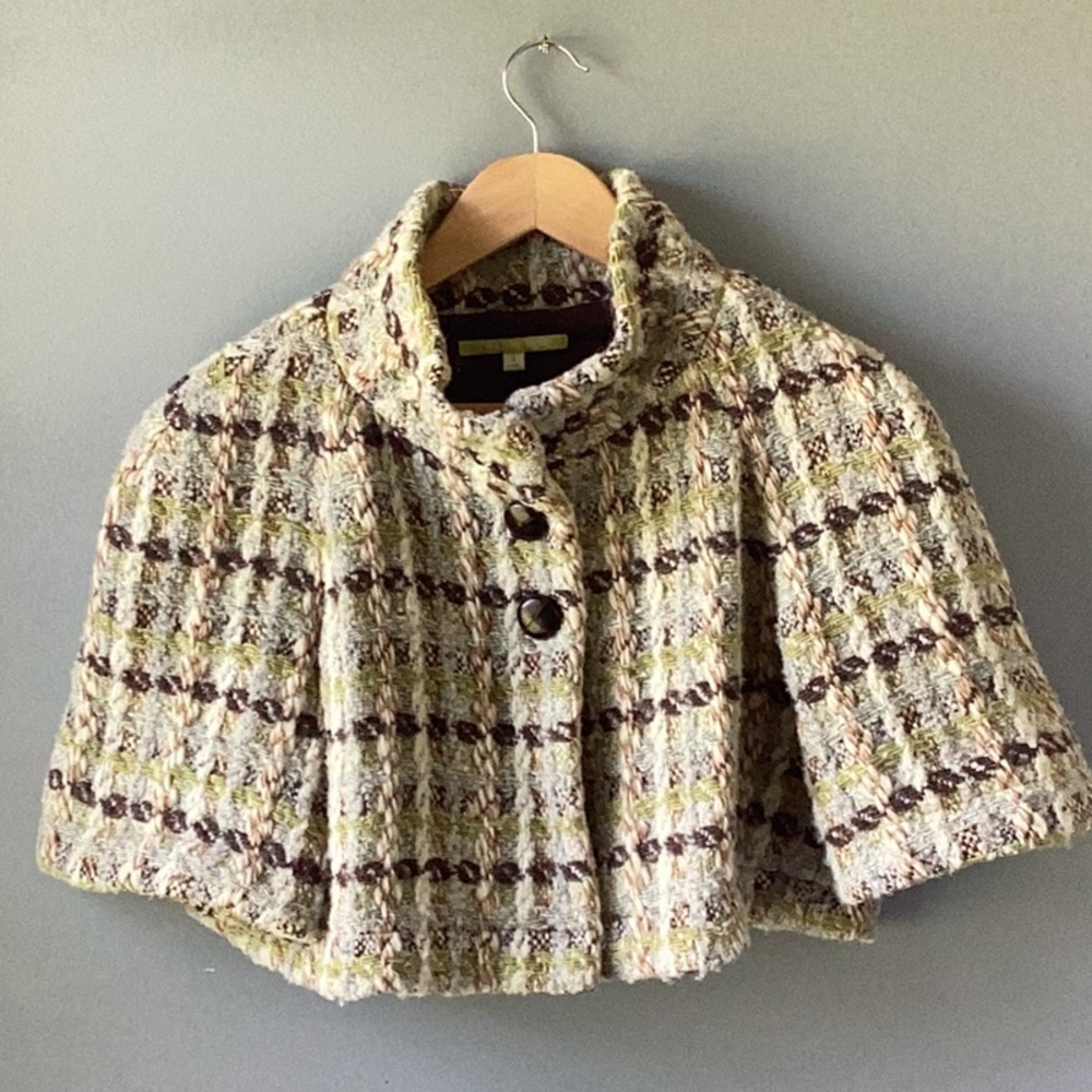 GIANNI BINI Cropped Wool Jacket Queens Gambit  Size Small